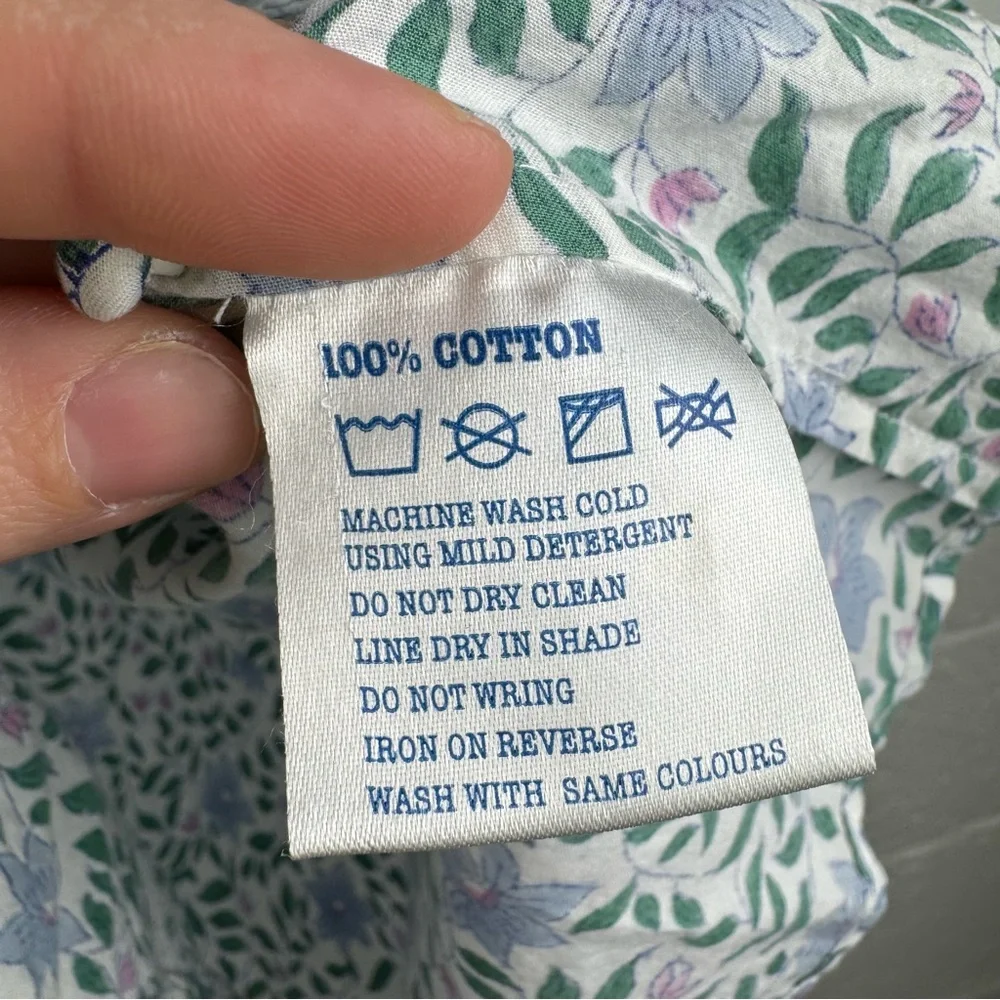 Pink City Prints Sky Florentina Florence Blouse – Size S – 100% Cotton - Picture 7 of 9